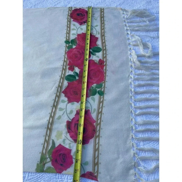Frida Khalo Womens Fringe Floral Winter Shawl Wraps Scarf Long Large - Picture 5 of 7